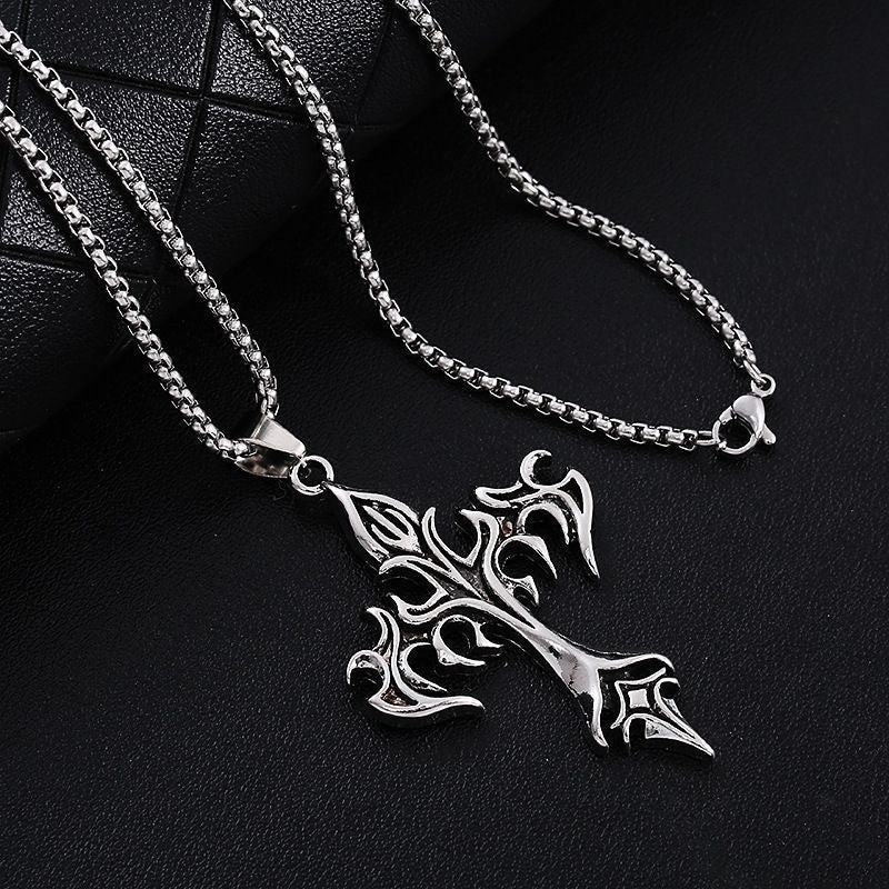 Flamepunk Cross Necklace