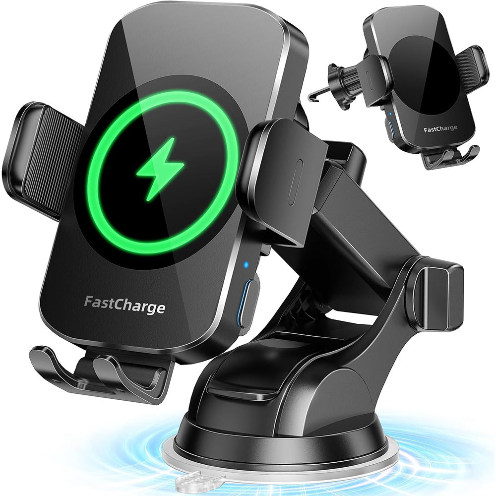 Car Wireless Charger Bracket with Smart Sensor 15W Fast Charging