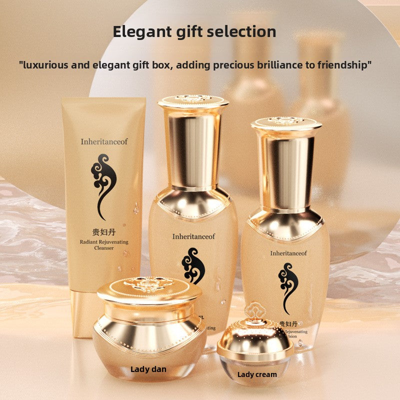 Five-piece set of hydrating and moisturizing skin care products