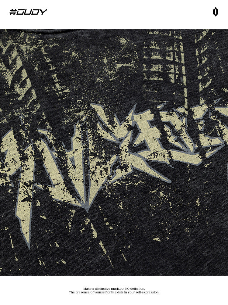 American-style heavyweight loose-fitting hoodie