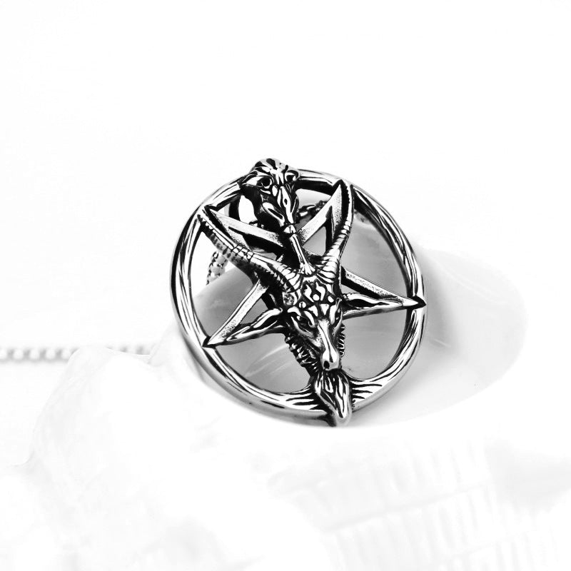 Goat hexagonal star pendant