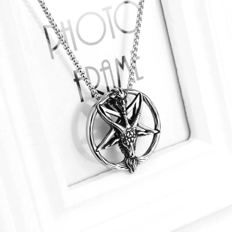 Goat hexagonal star pendant